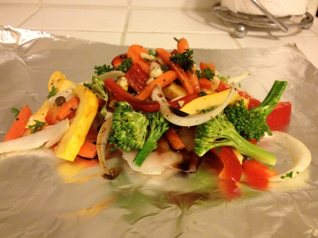 Foil-Baked Tilapia with Vegetables