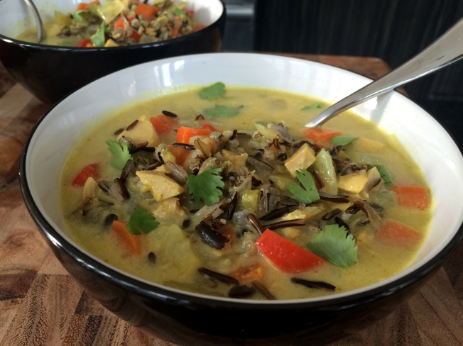 Curried Chicken and Wild Rice Soup